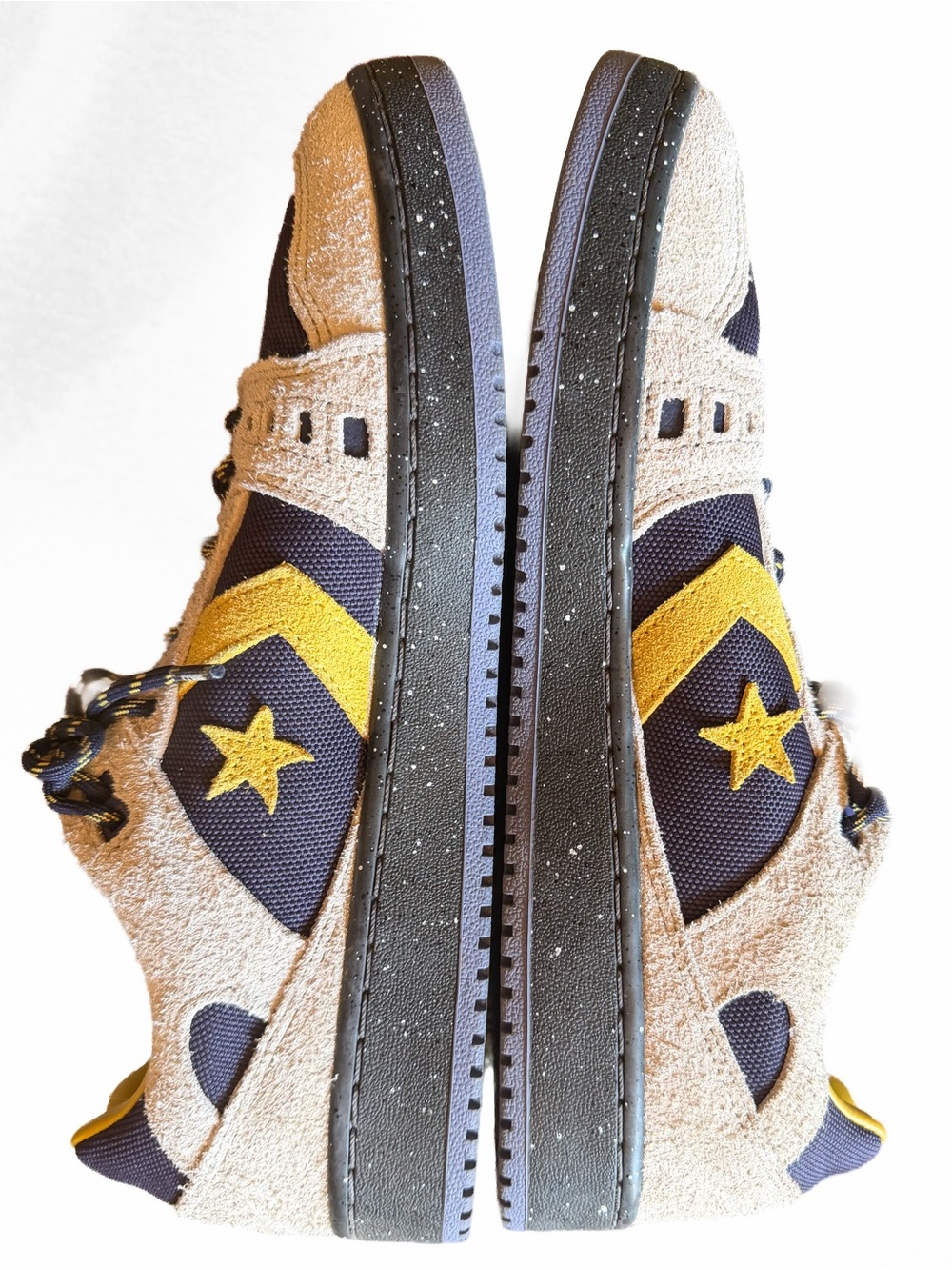 Converse CONS AS-1 Pro Suede Cordura Beach Stone Grey Yellow Size 11 Skater EUC - Picture 2 of 9